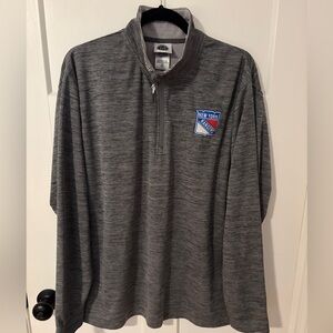 NHL NY Rangers Quarter-Zip Pullover